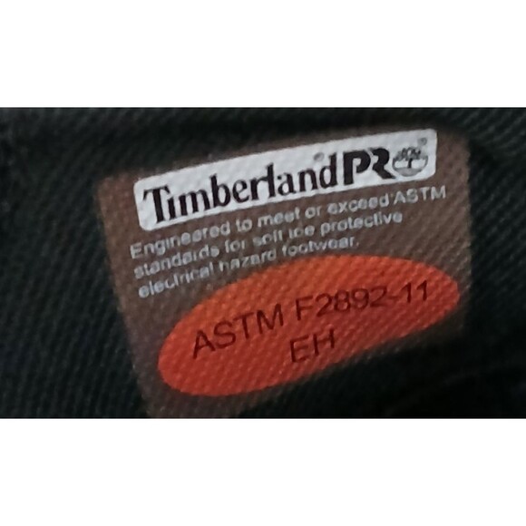 Men's Timberland Pro Soft Toe Stable Stride Anti-Fatigue Black Boots 8M - SAMPLE - Picture 10 of 16